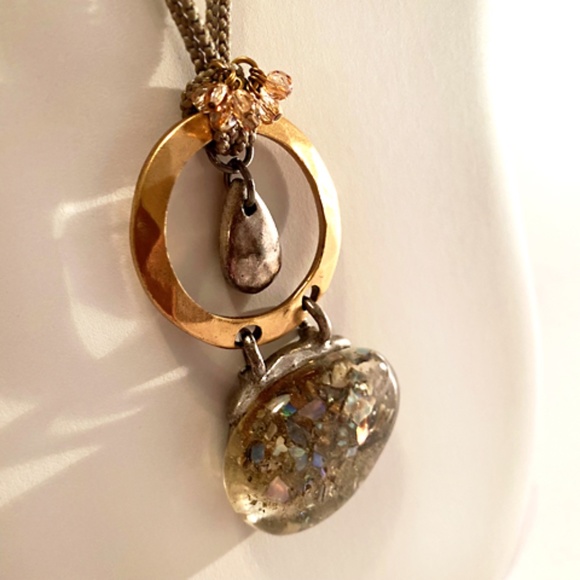 CHICO'S✨Opal Pendant Necklace - Picture 2 of 5